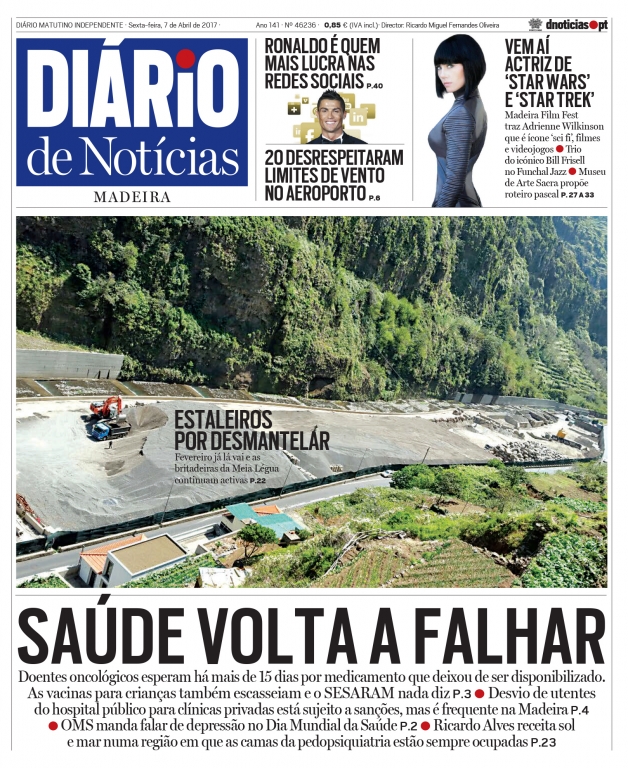 Edição do dia 7 Abril 2017 da pubicação Diário de Notícias