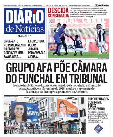 Edição do dia 13 Maio 2019 da pubicação Diário de Notícias