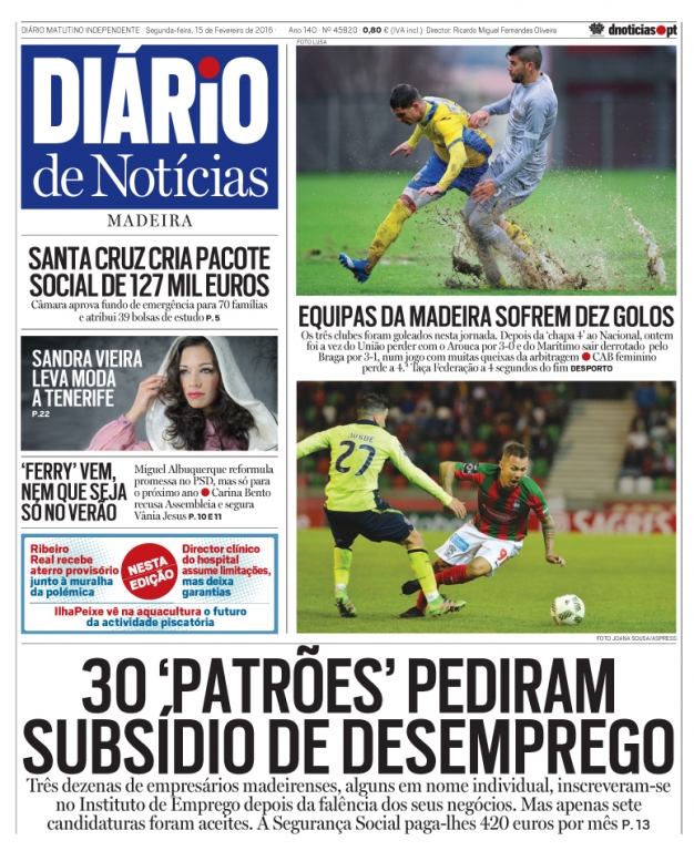 Edição do dia 15 Fevereiro 2016 da pubicação Diário de Notícias