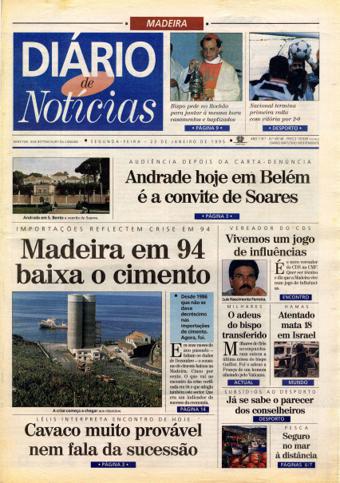 Edição do dia 23 Janeiro 1995 da pubicação Diário de Notícias