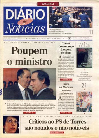 Edição do dia 19 Março 1995 da pubicação Diário de Notícias