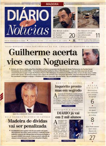 Edição do dia 11 Abril 1995 da pubicação Diário de Notícias