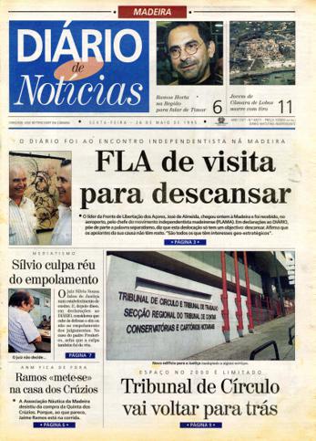 Edição do dia 26 Maio 1995 da pubicação Diário de Notícias