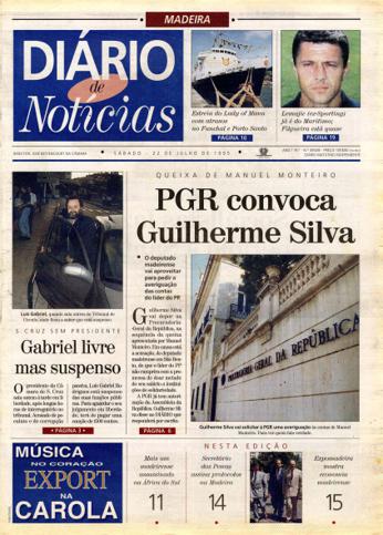 Edição do dia 22 Julho 1995 da pubicação Diário de Notícias