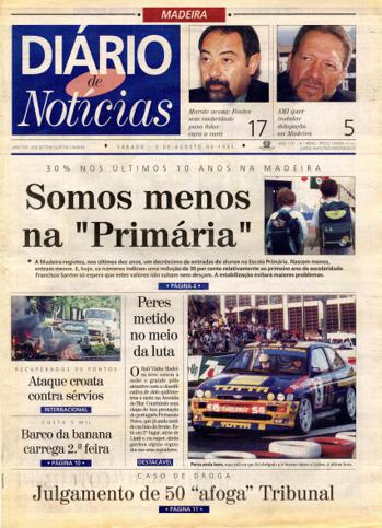 Edição do dia 5 Agosto 1995 da pubicação Diário de Notícias