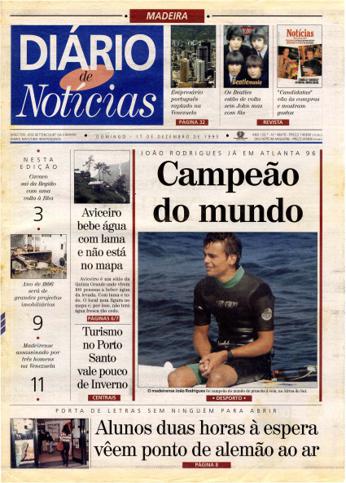 Edição do dia 17 Dezembro 1995 da pubicação Diário de Notícias