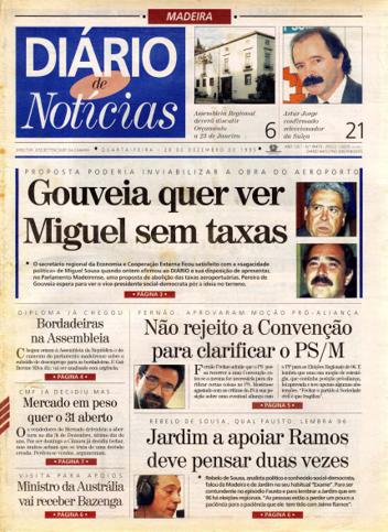 Edição do dia 20 Dezembro 1995 da pubicação Diário de Notícias