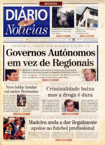 Edição do dia 30 Dezembro 1995 da pubicação Diário de Notícias