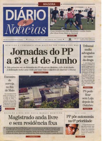 Edição do dia 7 Maio 1996 da pubicação Diário de Notícias