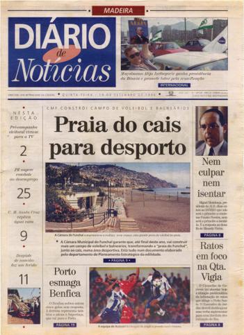 Edição do dia 19 Setembro 1996 da pubicação Diário de Notícias