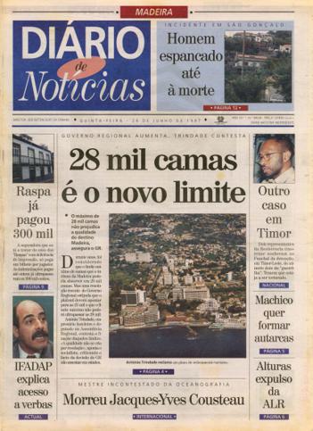 Edição do dia 26 Junho 1997 da pubicação Diário de Notícias
