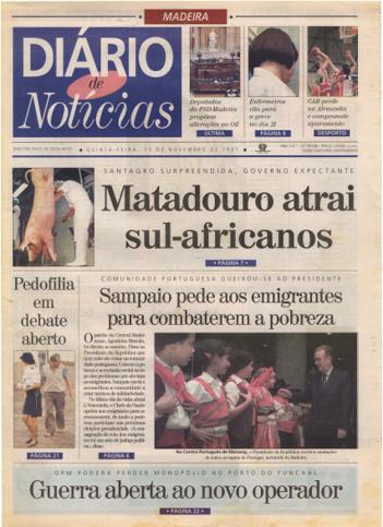 Edição do dia 13 Novembro 1997 da pubicação Diário de Notícias
