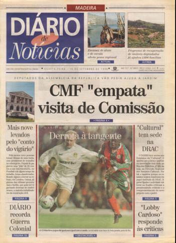 Edição do dia 16 Setembro 1998 da pubicação Diário de Notícias