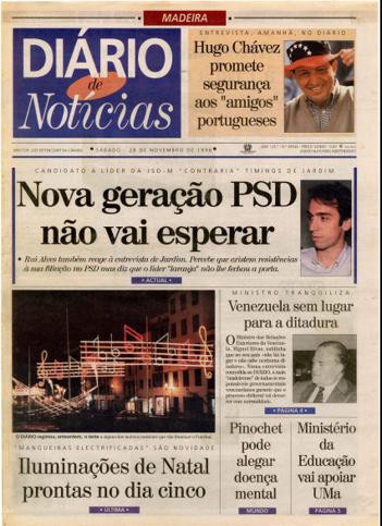 Edição do dia 28 Novembro 1998 da pubicação Diário de Notícias