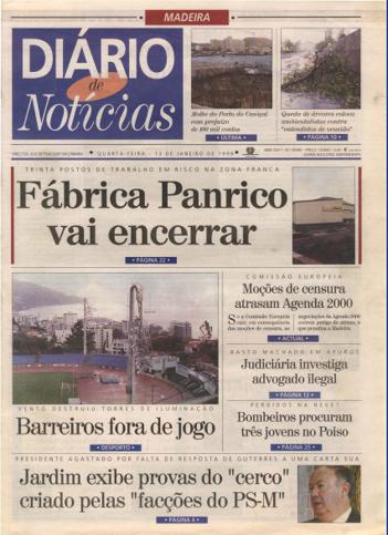Edição do dia 13 Janeiro 1999 da pubicação Diário de Notícias