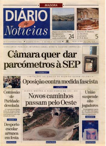 Edição do dia 5 Maio 1999 da pubicação Diário de Notícias
