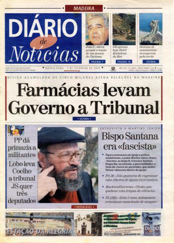 Edição do dia 3 Fevereiro 2000 da pubicação Diário de Notícias