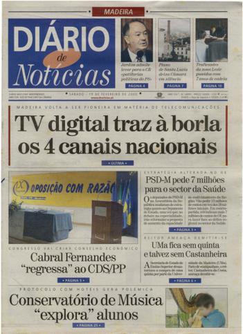 Edição do dia 19 Fevereiro 2000 da pubicação Diário de Notícias