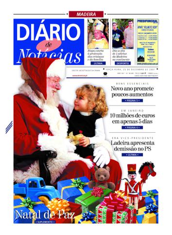 Edição do dia 25 Dezembro 2001 da pubicação Diário de Notícias