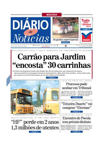 Edição do dia 9 Março 2002 da pubicação Diário de Notícias