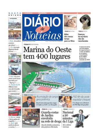 Edição do dia 5 Maio 2002 da pubicação Diário de Notícias