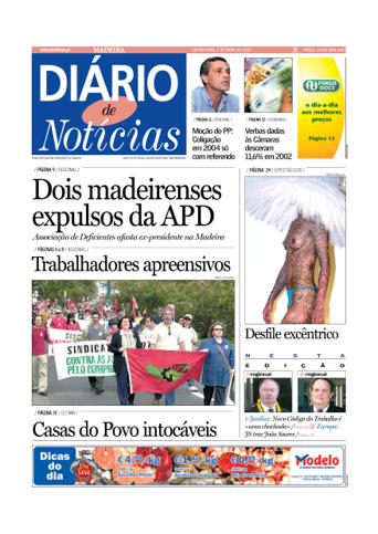 Edição do dia 2 Maio 2003 da pubicação Diário de Notícias