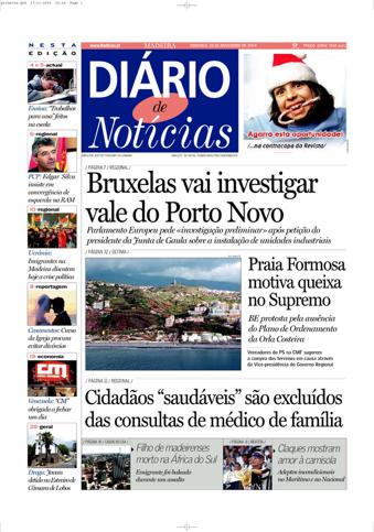 Edição do dia 28 Novembro 2004 da pubicação Diário de Notícias