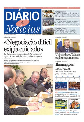 Edição do dia 15 Outubro 2005 da pubicação Diário de Notícias