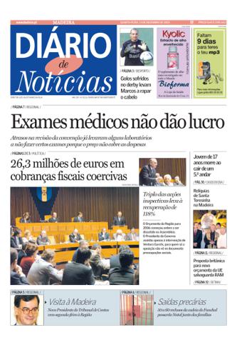 Edição do dia 14 Dezembro 2005 da pubicação Diário de Notícias