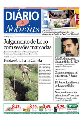 Edição do dia 25 Fevereiro 2006 da pubicação Diário de Notícias
