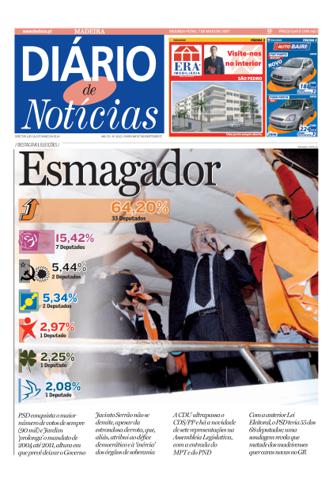 Edição do dia 7 Maio 2007 da pubicação Diário de Notícias