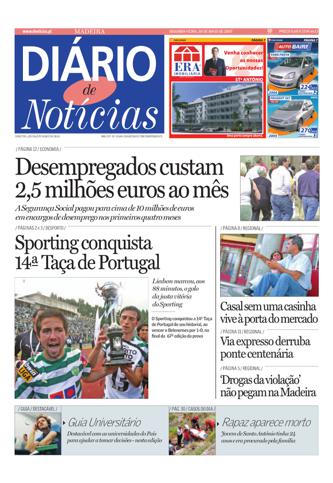 Edição do dia 28 Maio 2007 da pubicação Diário de Notícias