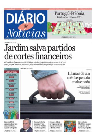 Edição do dia 8 Setembro 2007 da pubicação Diário de Notícias