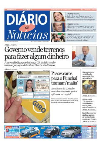 Edição do dia 10 Outubro 2007 da pubicação Diário de Notícias
