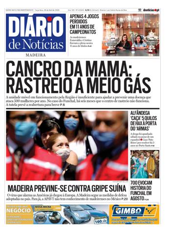 Edição do dia 28 Abril 2009 da pubicação Diário de Notícias