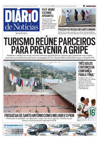 Edição do dia 13 Agosto 2009 da pubicação Diário de Notícias