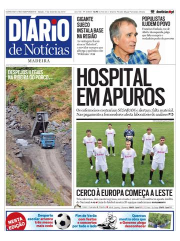 Edição do dia 11 Setembro 2010 da pubicação Diário de Notícias