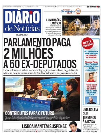 Edição do dia 18 Outubro 2011 da pubicação Diário de Notícias