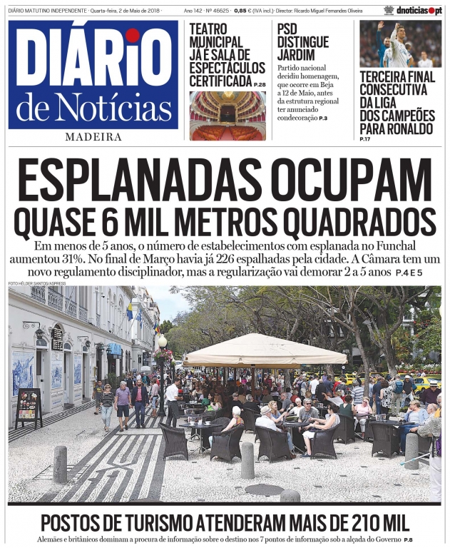 Edição do dia 2 Maio 2018 da pubicação Diário de Notícias