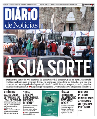 Edição do dia 26 Março 2020 da pubicação Diário de Notícias