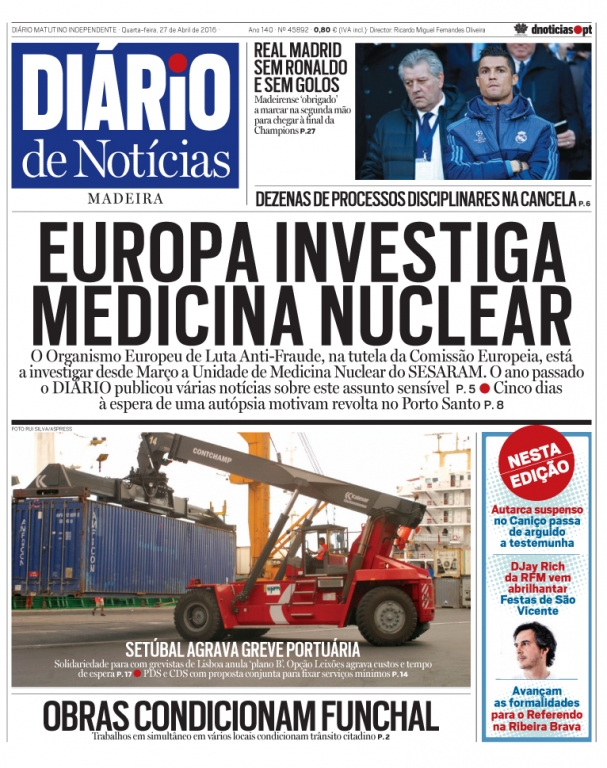 Edição do dia 27 Abril 2016 da pubicação Diário de Notícias