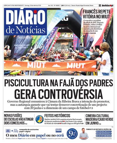 Edição do dia 28 Abril 2019 da pubicação Diário de Notícias