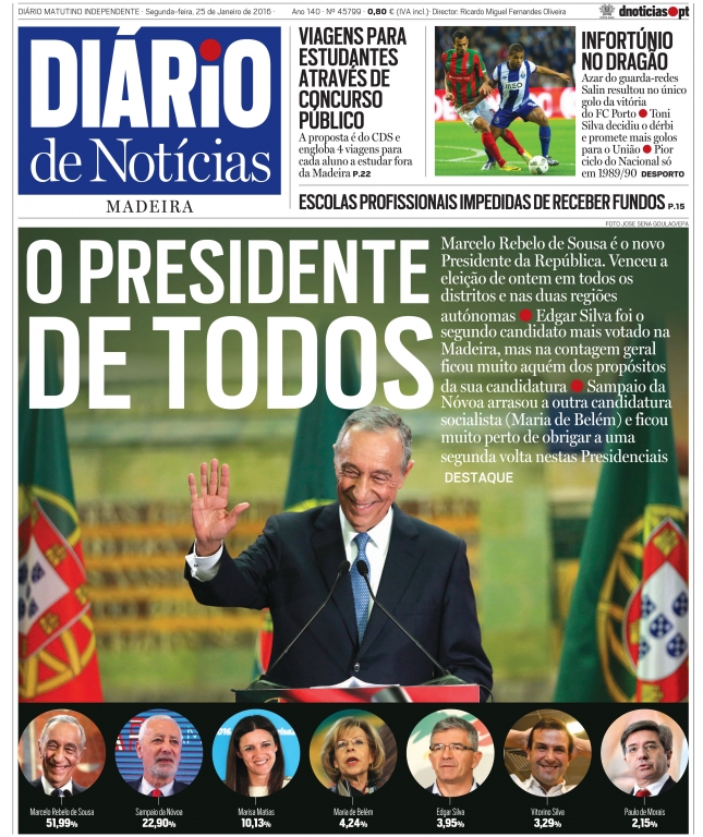 Edição do dia 25 Janeiro 2016 da pubicação Diário de Notícias