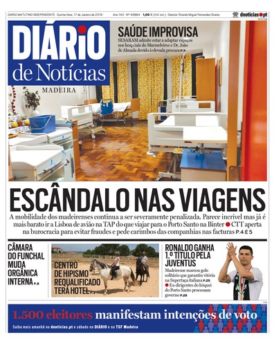 Edição do dia 17 Janeiro 2019 da pubicação Diário de Notícias