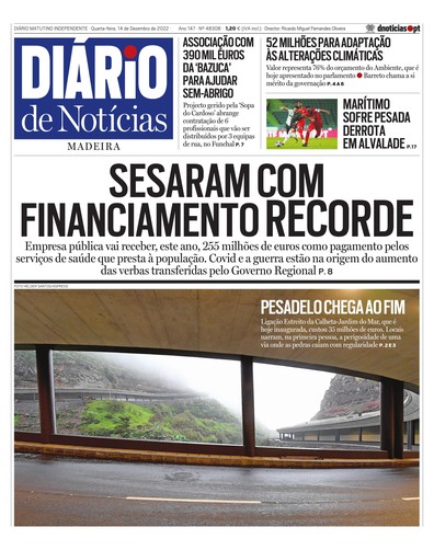 Edição do dia 14 Dezembro 2022 da pubicação Diário de Notícias