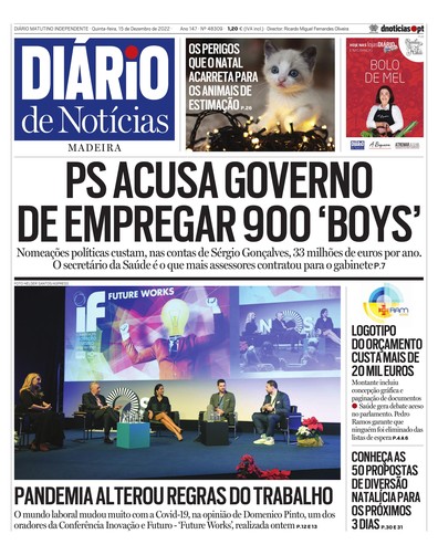 Edição do dia 15 Dezembro 2022 da pubicação Diário de Notícias