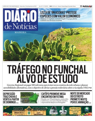 Edição do dia 16 Dezembro 2022 da pubicação Diário de Notícias