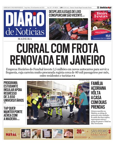 Edição do dia 20 Dezembro 2022 da pubicação Diário de Notícias