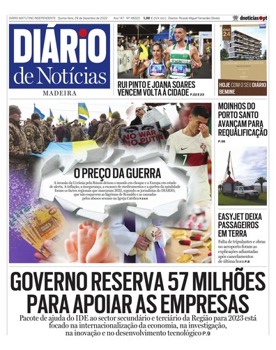 Edição do dia 29 Dezembro 2022 da pubicação Diário de Notícias