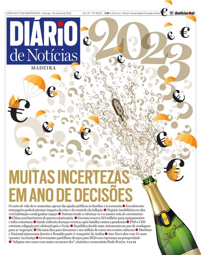 Edição do dia 1 Janeiro 2023 da pubicação Diário de Notícias